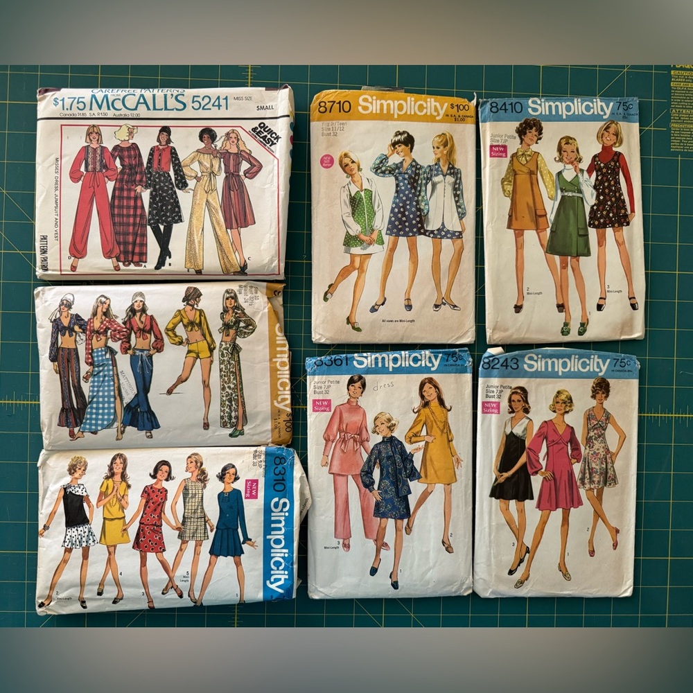 Vintage 60s and 70s sewing pattern collection - used/cut patterns - Picture 2 of 3